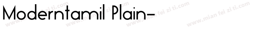 Moderntamil Plain字体转换